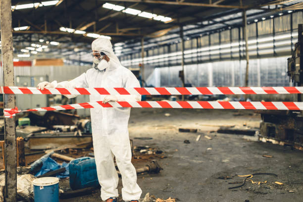 Professional Crime Scene Cleanup technician working in Ridgefield, NJ